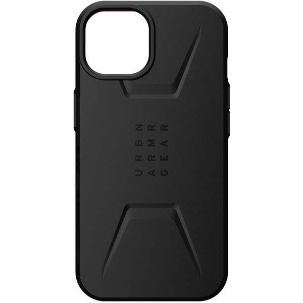 მობილურის ქეისი UAG 114036114040 Civilian, iPhone 14, Cover, Black