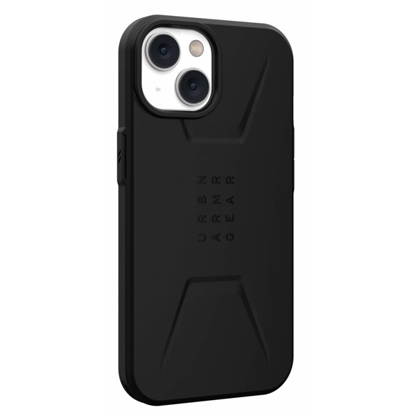 მობილურის ქეისი UAG 114036114040 Civilian, iPhone 14, Cover, Black