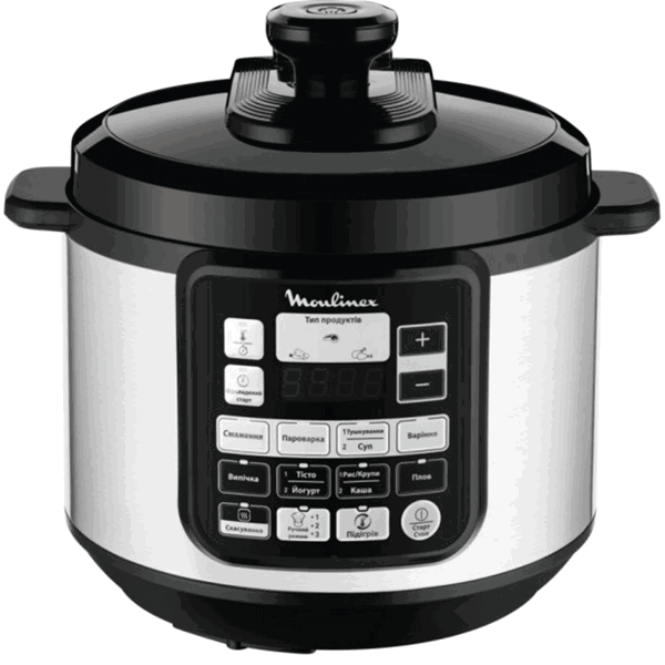 მულტსახარში Moulinex CE620D34, 1000W, 5L, Electric Glass Steamer, Black/Silver