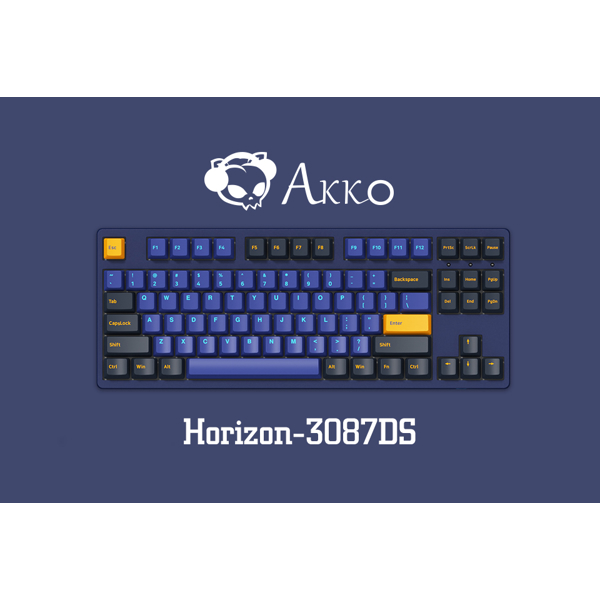 კლავიატურა Akko 3087 V2 DS Horizon, V2 Pink, Wired, USB Type-C, Keyboard, Blue