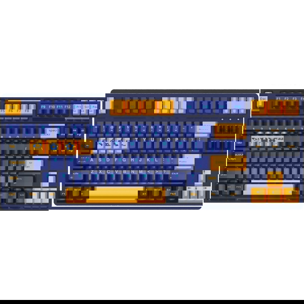 კლავიატურა Akko 3087 V2 DS Horizon, CS Vintage White, Wired, USB, Gaming Keyboard, Blue