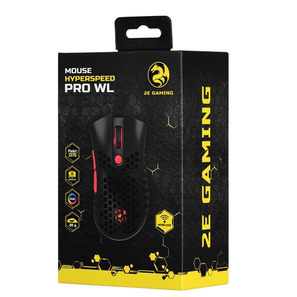 2E 2E-MGHSPR-WL-BK HyperSpeed Pro WL, Wireless, USB, Gaming Mouse, Black