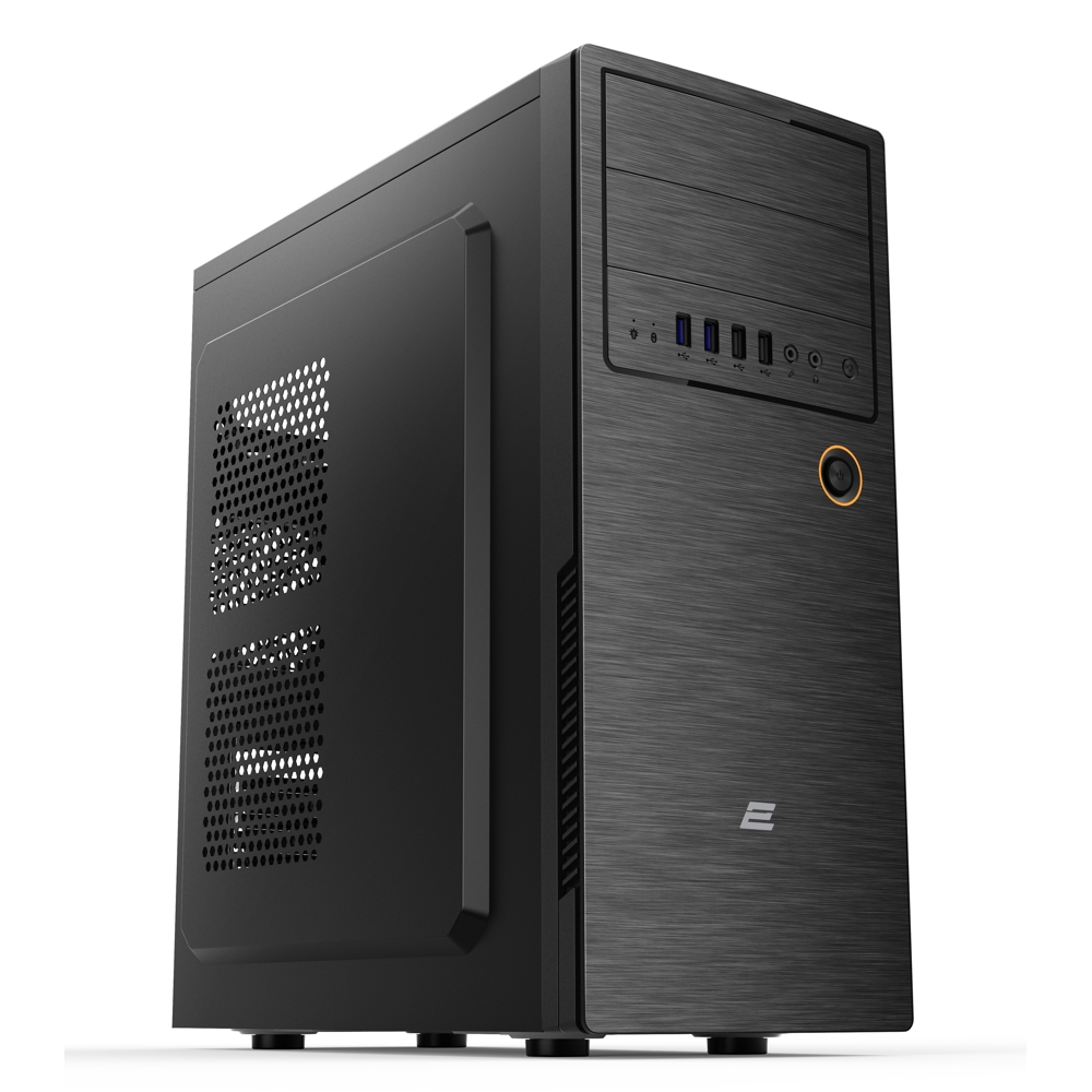 ქეისი 2E 2E-E1802 Computer Case, MidT, ATX, Mini-ITX, Micro-ATX, 2xUSB 2.0, 2xUSB 3.0, Black