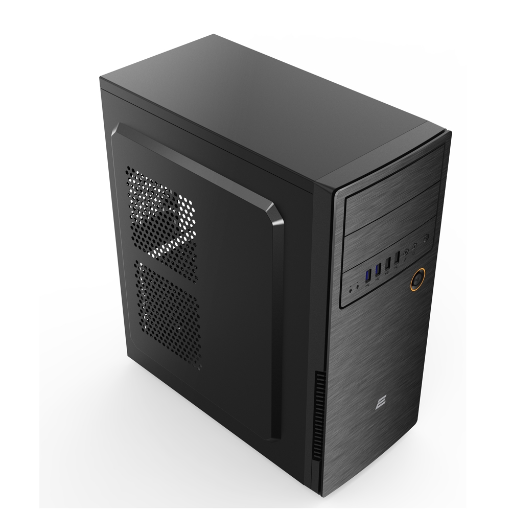 2E 2E-E1802 Computer Case, MidT, ATX, Mini-ITX, Micro-ATX, 2xUSB 2.0, 2xUSB 3.0, Black