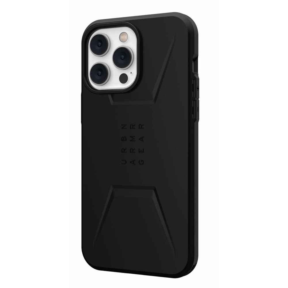 მობილურის ქეისი UAG 114039114040 Civilian, iPhone 14 Pro Max, Cover, Black