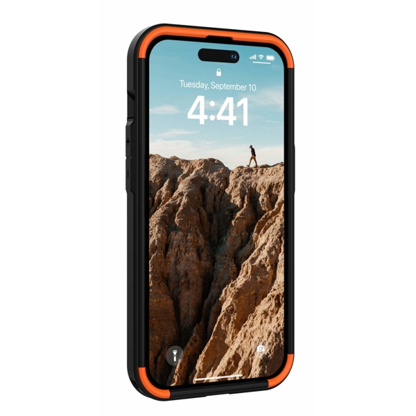 მობილურის ქეისი UAG 114038114040 Civilian, iPhone 14 Pro, Cover, Black