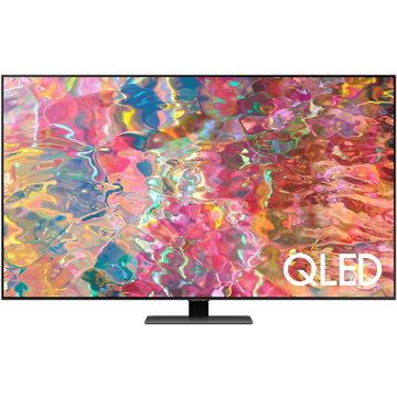 ტელევიზორი Samsung QE55Q80BAUXCE, 55", 4K QLED, Smart TV, HDMI, USB, BT, RJ45, Black