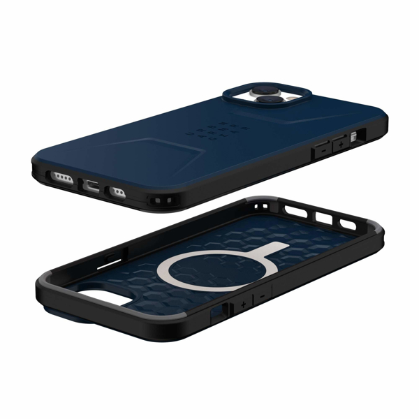 მობილურის ქეისი UAG 114037115555 Civilian, iPhone 14 Plus, Cover, Blue