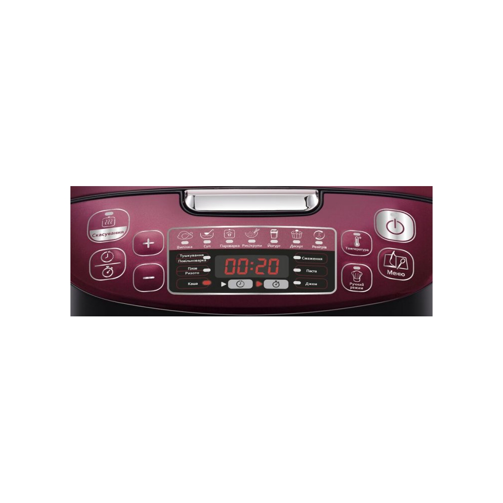 მულტსახარში Tefal RK740532, 750W, 4L, Electric Glass Steamer, Black/Bordo