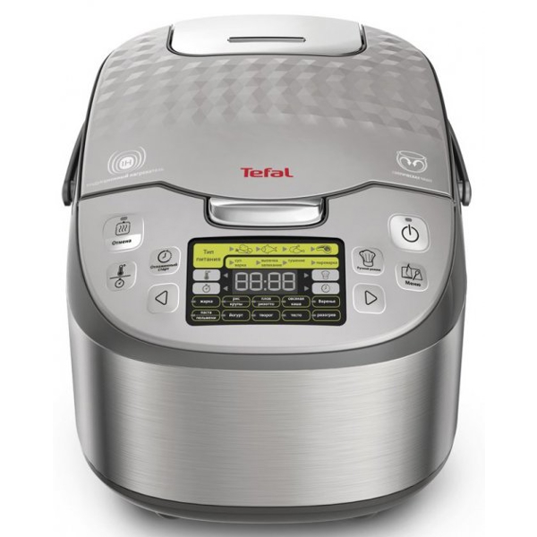 მულტსახარში Tefal RK807D/34, 1200W, 5L, Electric Glass Steamer, Silver