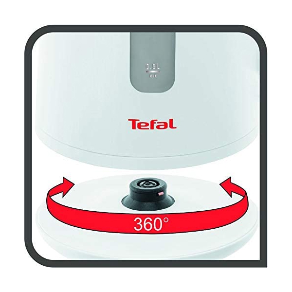 Tefal KO200130, 2400W, 1.7L, Electric Kettle, White