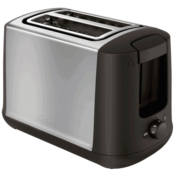 ტოსტერი Tefal TT340830, 980W, Toaster, Black/Silver