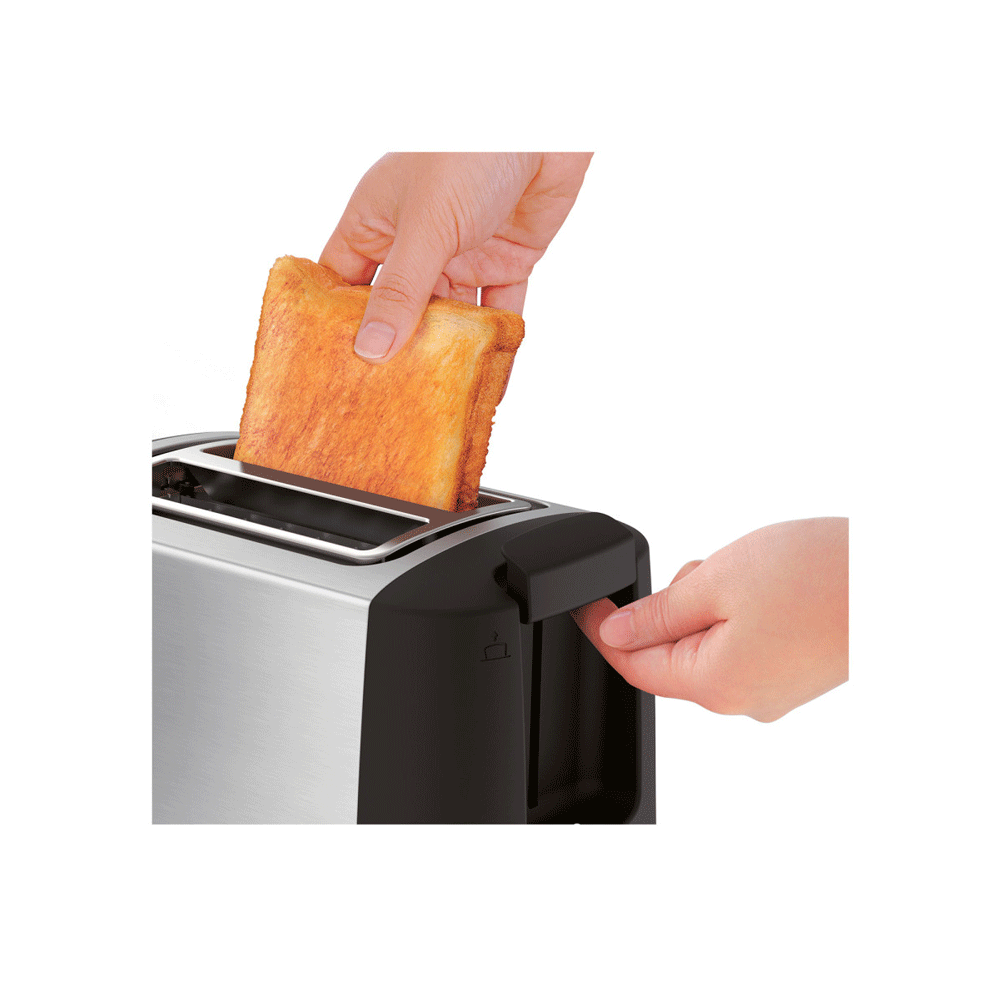 ტოსტერი Tefal TT340830, 980W, Toaster, Black/Silver