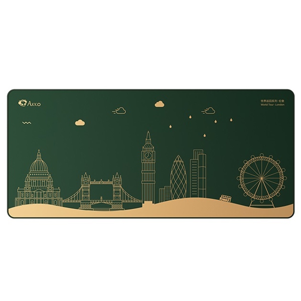 მაუსის პადი Akko 6925758616317 London, Mouse Pad, XXL, Green