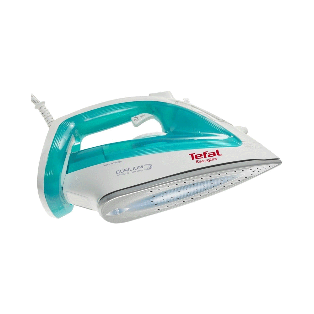 ორთქლის უთო Tefal FV3951E0, 2400W, 0.17L, Steam Iron, White/Blue