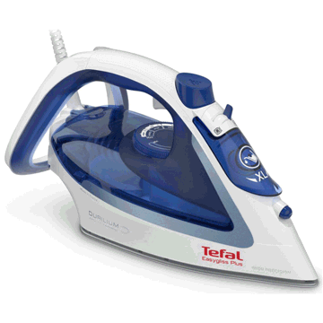 ორთქლის უთო Tefal FV5715E0, 2400W, 270ML, Steam Iron, White/Blue