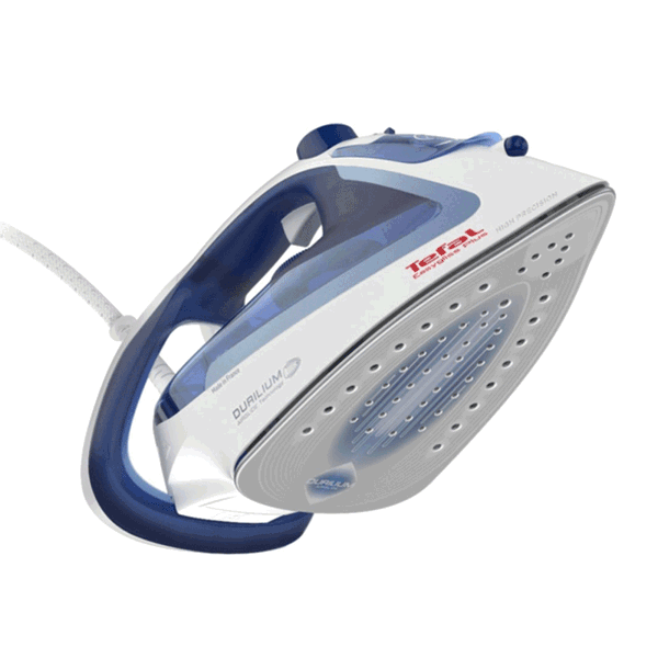 ორთქლის უთო Tefal FV5715E0, 2400W, 270ML, Steam Iron, White/Blue