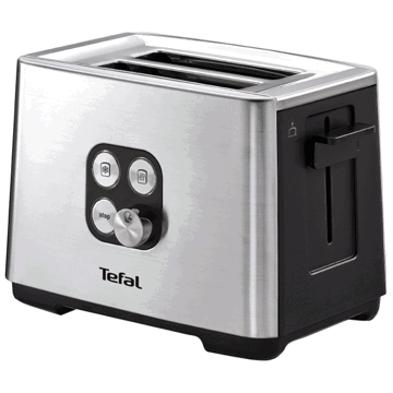 ტოსტერი Tefal TT420D30, 900W, Toaster, Black/Silver