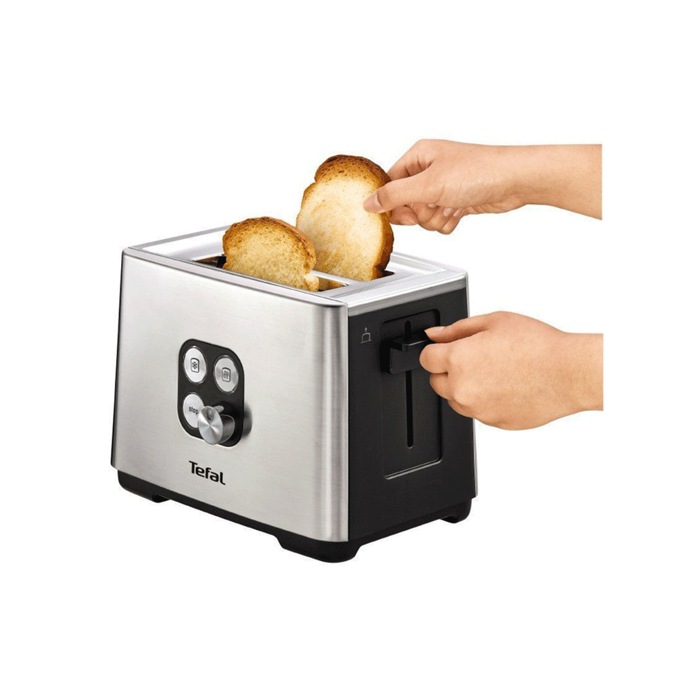 ტოსტერი Tefal TT420D30, 900W, Toaster, Black/Silver