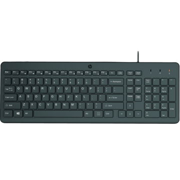 HP 664R5AA 150, Wired, USB, Keyboard, Black