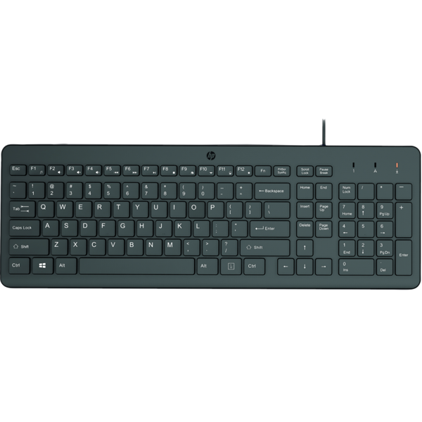 კლავიატურა HP 664R5AA 150, Wired, USB, Keyboard, Black