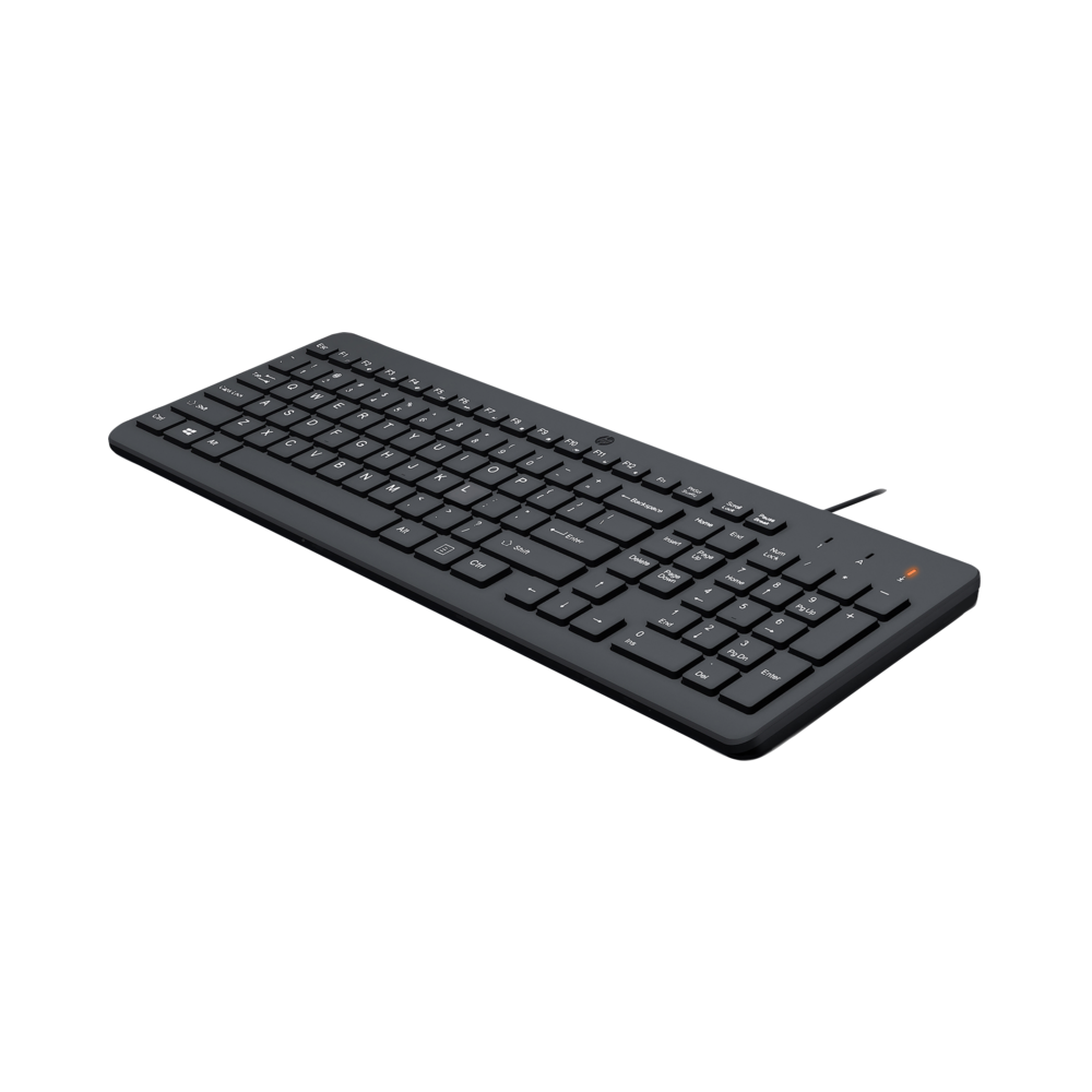 კლავიატურა HP 664R5AA 150, Wired, USB, Keyboard, Black