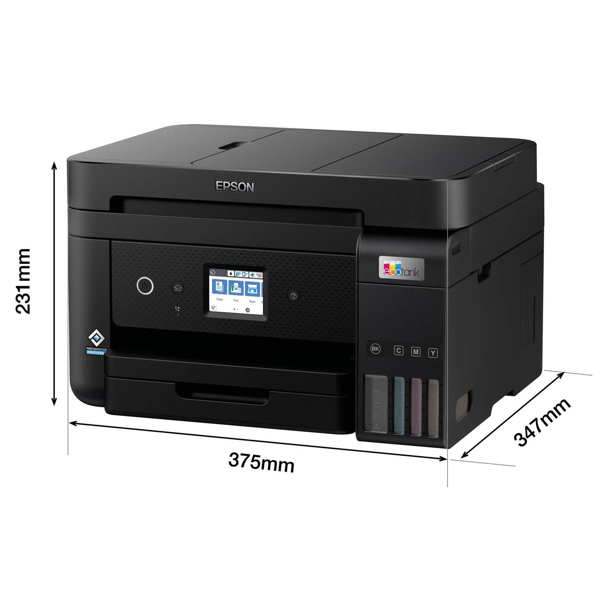 პრინტერი Epson C11CJ60406 EcoTank L6290 CIS, MFP, A4, Wi-Fi, USB, Black