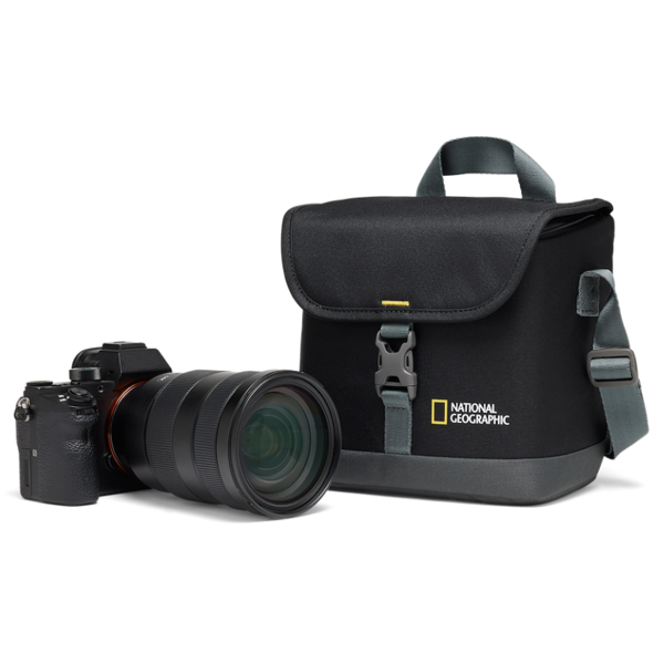 ფოტოაპარატის მხრის ჩანთა National Geographic NG E2 2360, Shoulder Bag For DSLR Camera, Small, Black