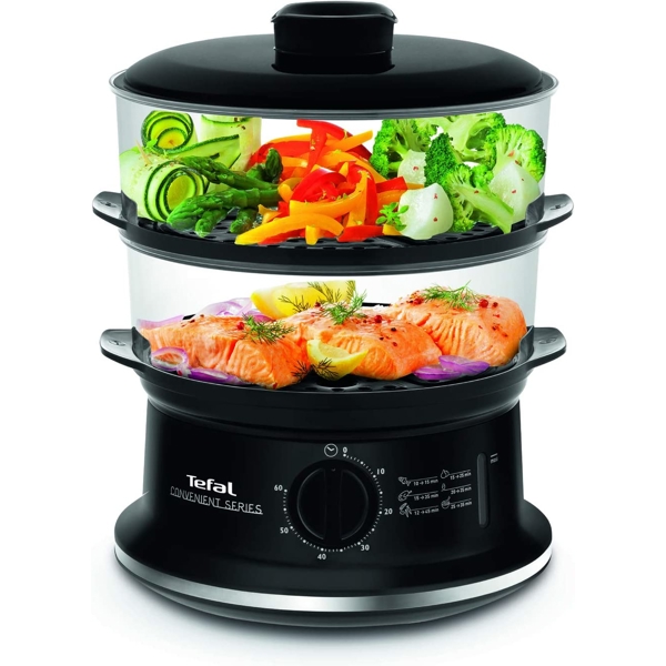 ორთქლსახარში Tefal VC140131, 900W, 3L, Black/Transparent