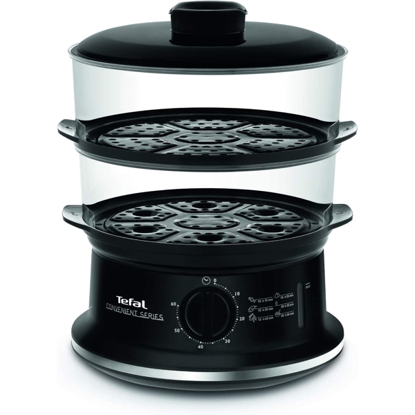 ორთქლსახარში Tefal VC140131, 900W, 3L, Black/Transparent