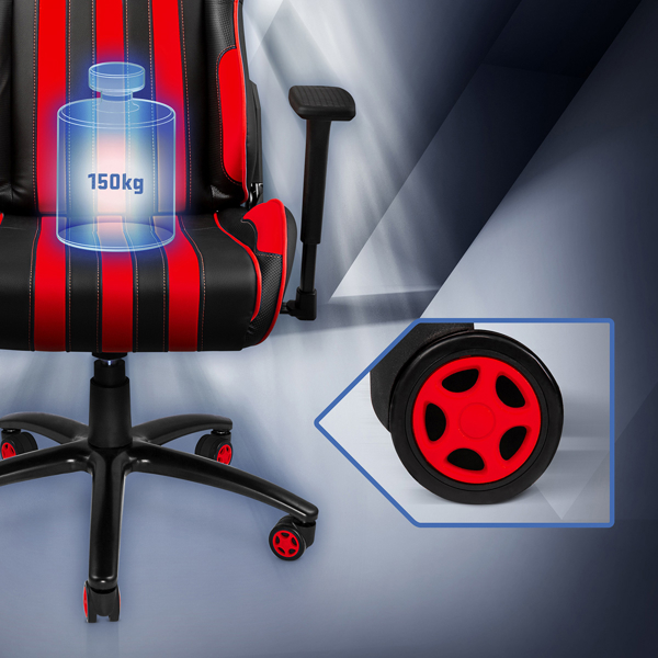 გეიმერული სავარძელი Yenkee 8518300090 YGC 100RD, Gaming Chair, Red