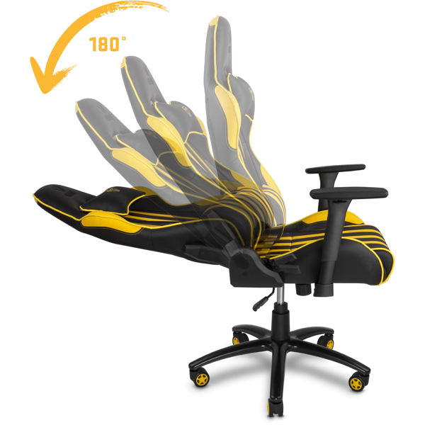 გეიმერული სავარძელი Yenkee 9401710000 YGC 100YW, Gaming Chair, Yellow