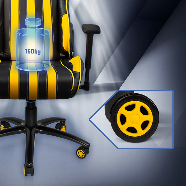 გეიმერული სავარძელი Yenkee 9401710000 YGC 100YW, Gaming Chair, Yellow