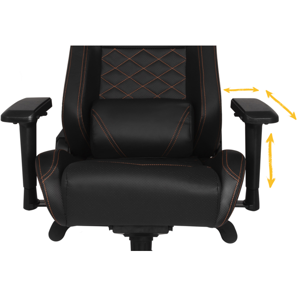 გეიმერული სავარძელი Yenkee YGC 200BK, Gaming Chair, Black