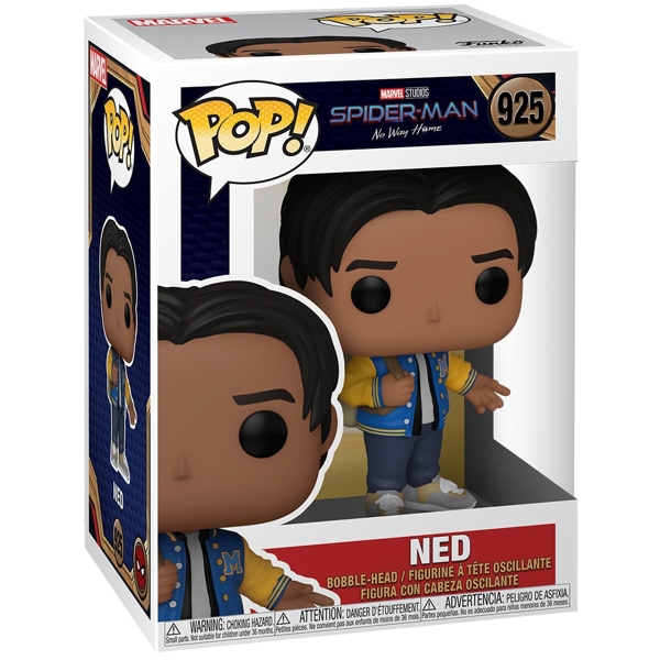 სათამაშო საკოლექციო ფიგურა Funko POP FUN25491665 Bobble Marvel Spider-Man No Way Home Ned 57636