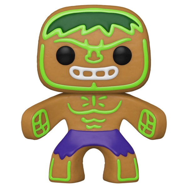 Funko POP FUN25491631 Bobble Marvel Holiday Gingerbread Hulk 50660