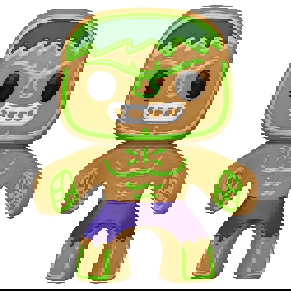 Funko POP FUN25491631 Bobble Marvel Holiday Gingerbread Hulk 50660