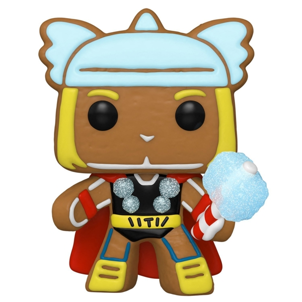 Funko POP FUN25491634 Bobble Marvel Holiday Gingerbread Thor 50663