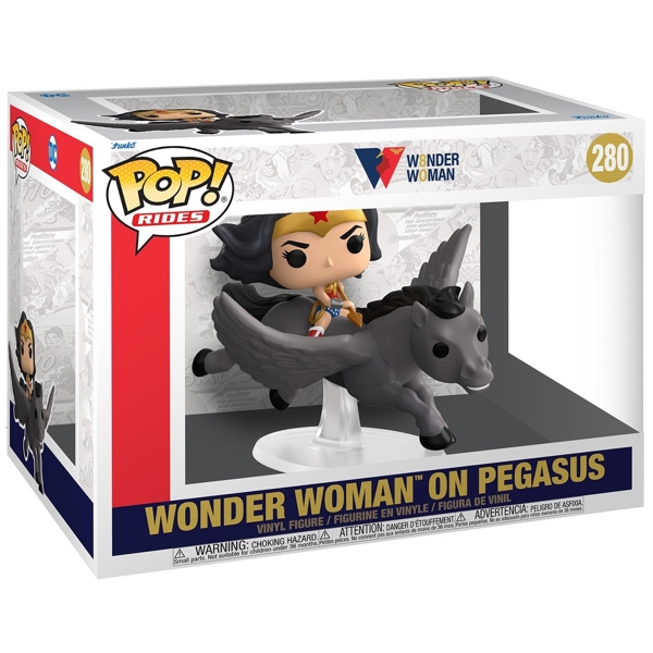 Funko POP FUN25491195 Rides DC Wonder Woman 80th Wonder Woman on Pegasus 54989