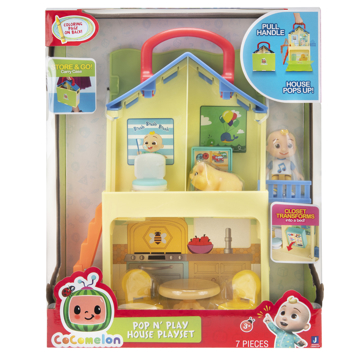 სათამაშო ნაკრები CoComelon CMW0109 Medium Playset CoComelon's Pop n' Play House