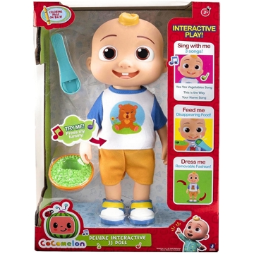 სათამაშო საკოლექციო ფიგურა CoComelon CMW0058 Roto Plush Deluxe Interactive JJ Doll