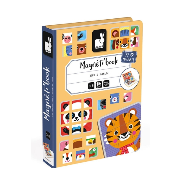 Janod J02587 Mix & Match Magnetic Book