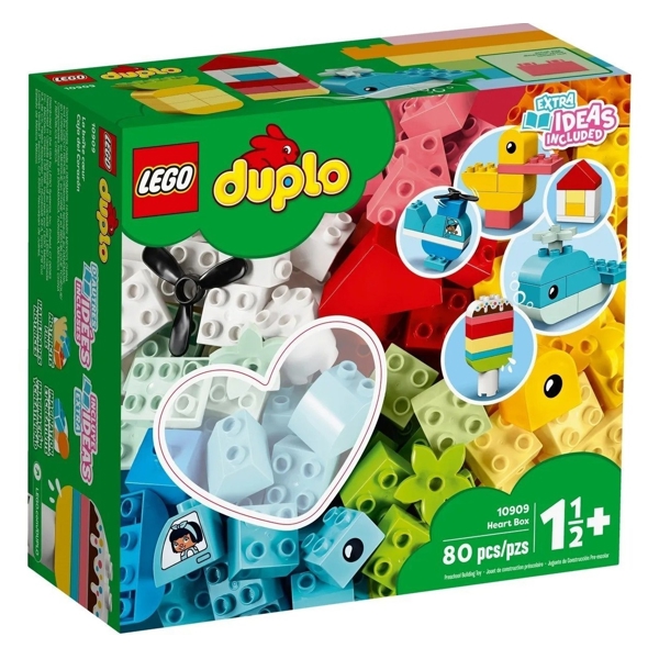 ასაწყობი კონსტრუქცია Lego 10909 Duplo Heart Box