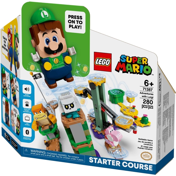 ასაწყობი კონსტრუქცია Lego 71387 Adventures With Luigi Starter Course