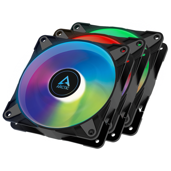 ქულერი Arctic ACFAN00232A, RGB, 120mm, 2000RPM, Cooler, 3in1, Black