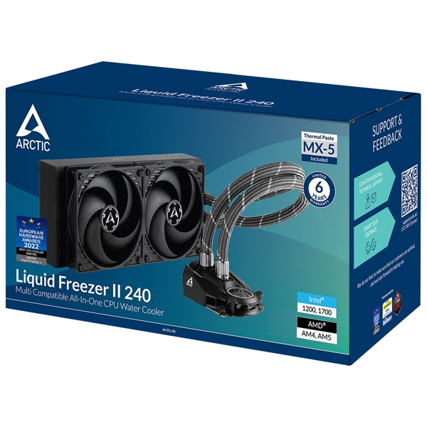 თხევადი გაგრილება Arctic ACFRE00046B, 120mm, 1800RPM, Liquid Cooling, Black