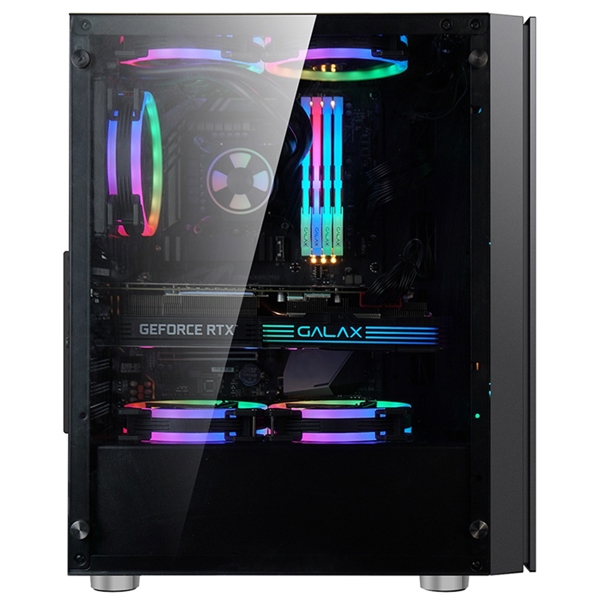 ქეისი 1STPlayer B7-4M2, Computer Case, ATX, micro-ATX, mini-ITX, 1xUSB 3.0, 2xUSB 2.0, Black