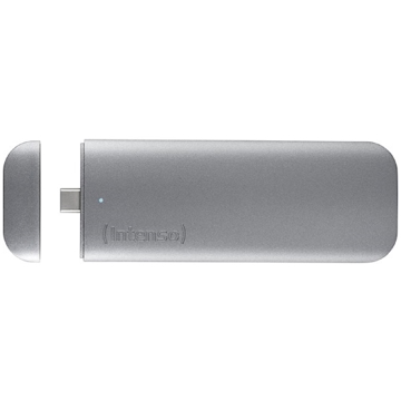 გარე მყარი დისკი Intenso 3824440, 250GB, External SSD, M.2, USB 3.2, Silver