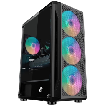 ქეისი 1STPlayer X5-3G6P-1G6, Computer Case, E-ATX, ATX, M-ATX, Mini-ITX, 2xUSB 3.0, 1xUSB 2.0, Black