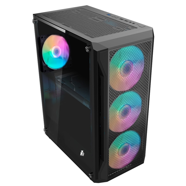 ქეისი 1STPlayer X5-3G6P-1G6, Computer Case, E-ATX, ATX, M-ATX, Mini-ITX, 2xUSB 3.0, 1xUSB 2.0, Black